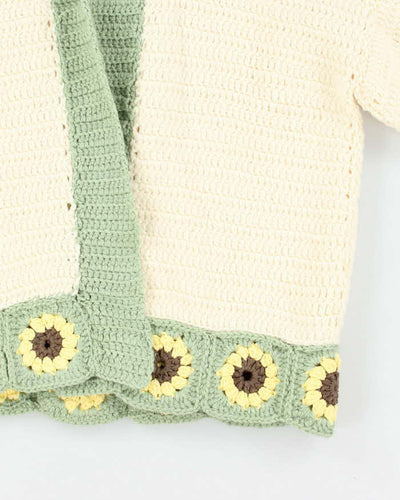 Vintage Handmade Chunky Knit Cardigan - M