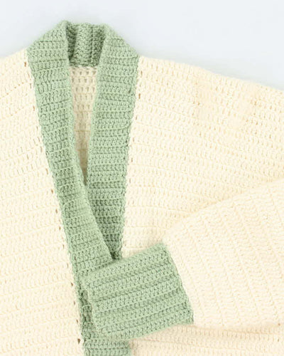 Vintage Handmade Chunky Knit Cardigan - M