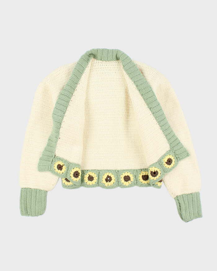 Vintage Handmade Chunky Knit Cardigan - M
