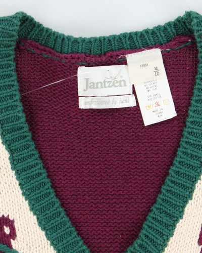Vintage 80s Jantzen Shoulder Pad Knit Jumper - M