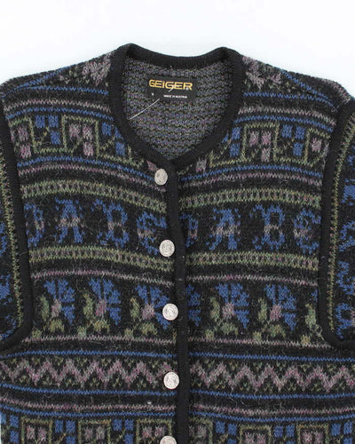 Vintage Geiger Mohair & Wool Blend Cardigan - S