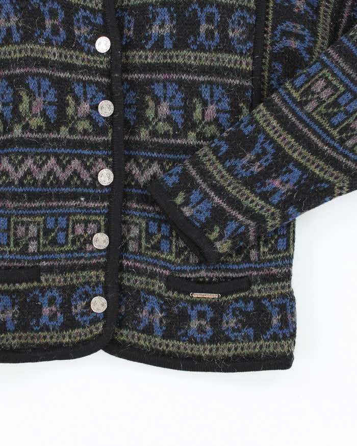 Vintage Geiger Mohair &amp; Wool Blend Cardigan - S