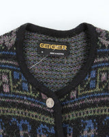 Vintage Geiger Mohair &amp; Wool Blend Cardigan - S