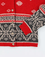 Vintage Eddie Bauer Wool &amp; Alpaca Blend Chunky Knit Cardigan - S