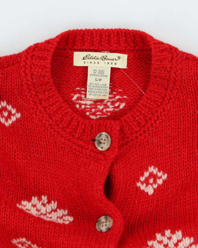 Vintage Eddie Bauer Wool & Alpaca Blend Chunky Knit Cardigan - S