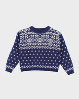 Vintage Brass Plum Chunky Knit Wool Jumper - M