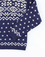Vintage Brass Plum Chunky Knit Wool Jumper - M
