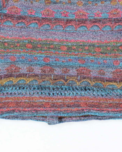 Vintage Y2k 00s Persuit De Ideal Mohair Blend Short Sleeve Cardigan - S
