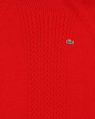 Vintage Lacoste Angora & Wool Blend Short Sleeve Knit Jumper - S
