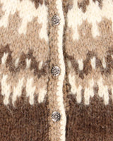 Vintage Handmade Chunky Wool Blend Cardigan - XL