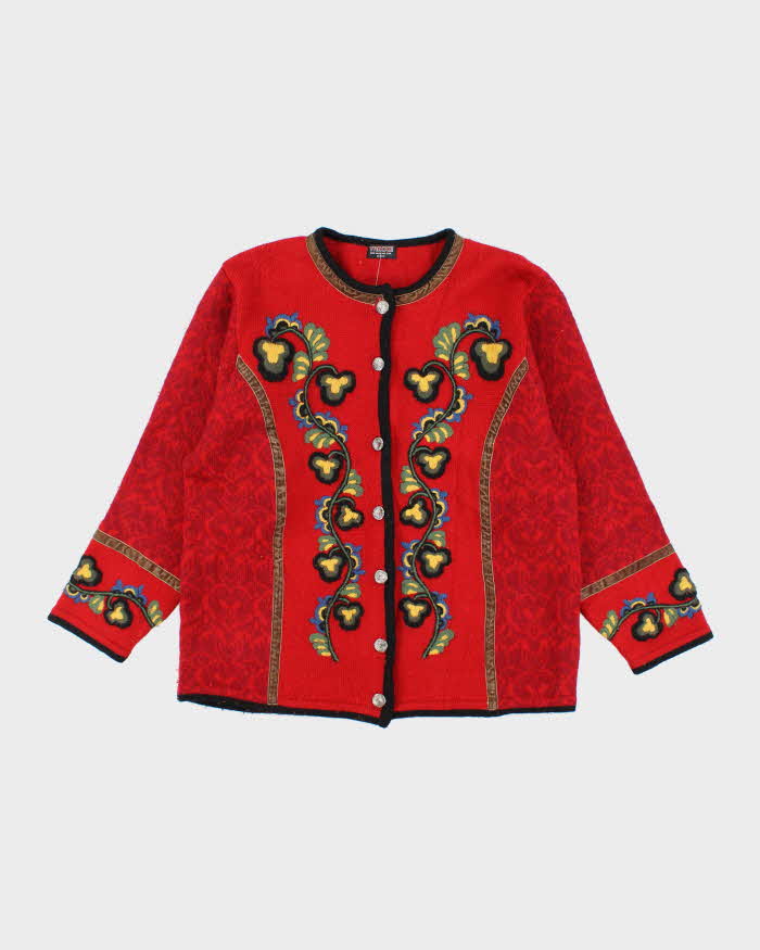 Vintage Vrikke Nordic Wool Cardigan - L