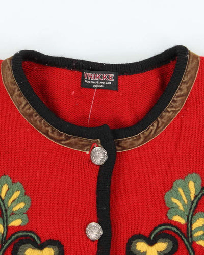 Vintage Vrikke Nordic Wool Cardigan - L