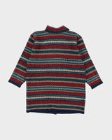 Vintage 80s 90s Laura Ashley Chunky Wool Cardigan - L