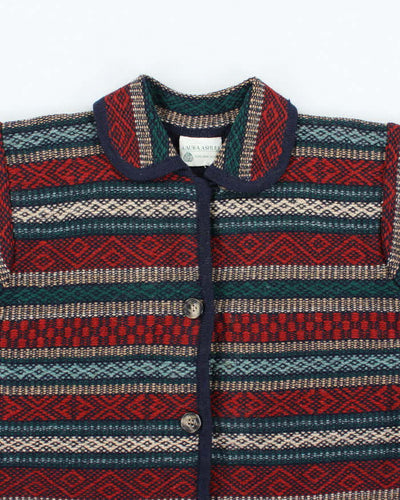 Vintage 80s 90s Laura Ashley Chunky Wool Cardigan - L