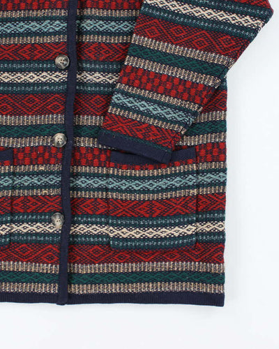 Vintage 80s 90s Laura Ashley Chunky Wool Cardigan - L