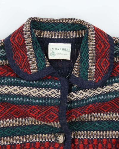 Vintage 80s 90s Laura Ashley Chunky Wool Cardigan - L