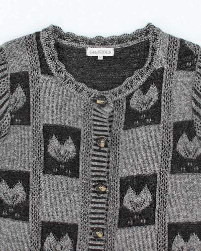 Vintage 90s 00s Gracious Short Sleeve Cardigan - M