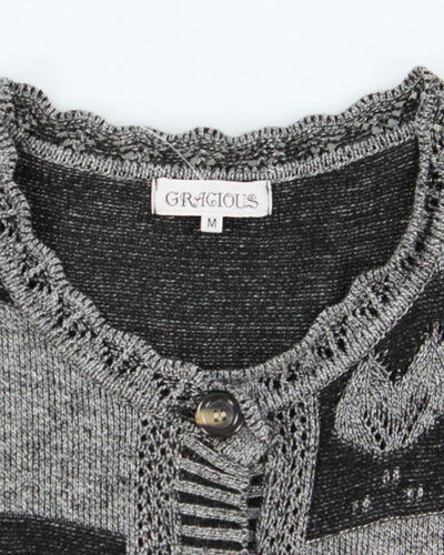 Vintage 90s 00s Gracious Short Sleeve Cardigan - M