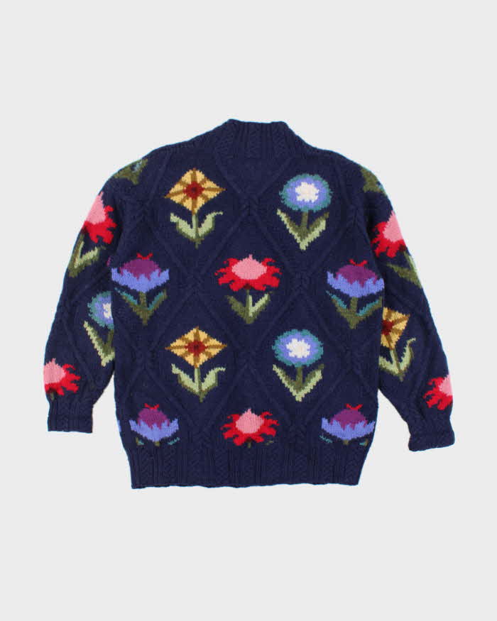 Vintage 90s Susan Bristol Wool Chunky Knit Jumper - L