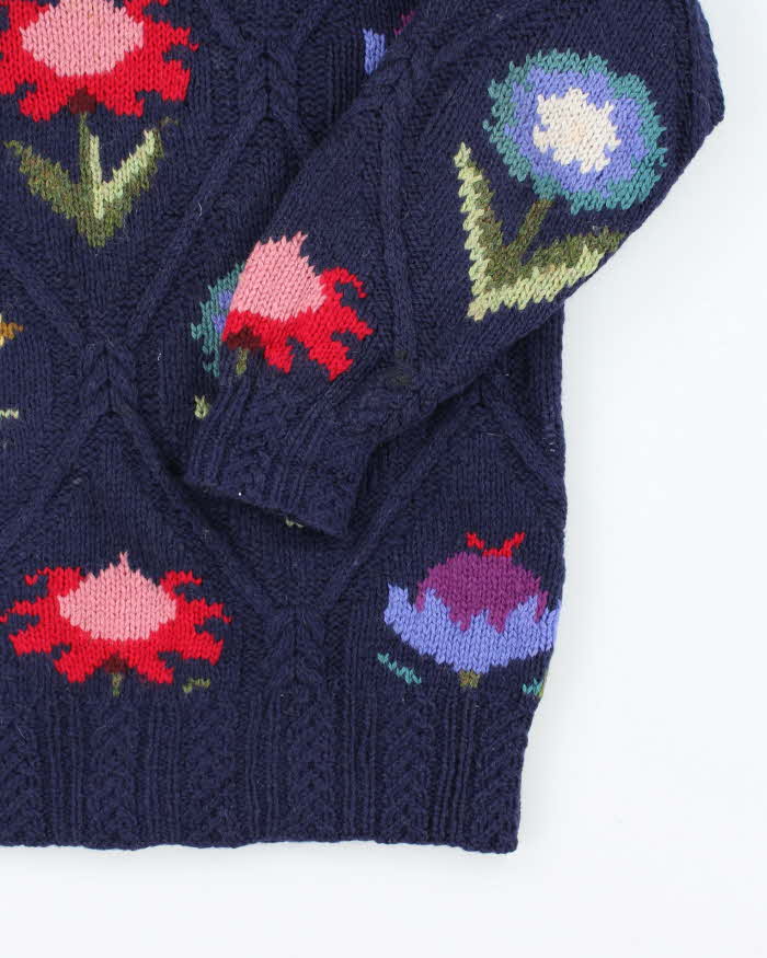 Vintage 90s Susan Bristol Wool Chunky Knit Jumper - L