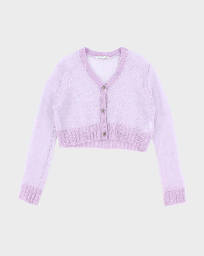 Acne Studios Mohair &amp; Wool Blend Cardigan - L