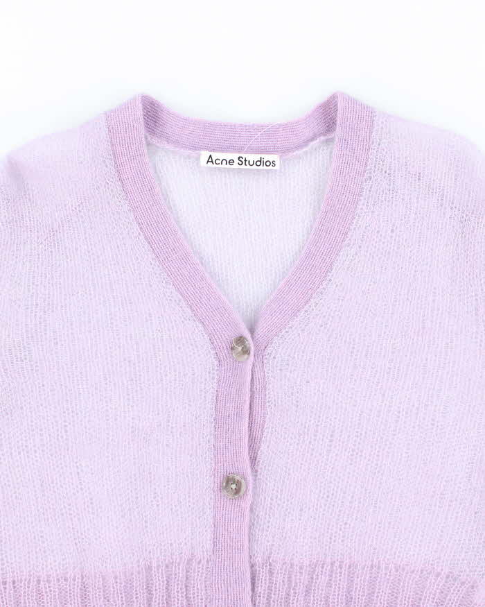 Acne Studios Mohair &amp; Wool Blend Cardigan - L
