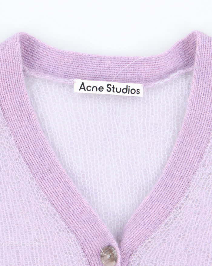 Acne Studios Mohair &amp; Wool Blend Cardigan - L