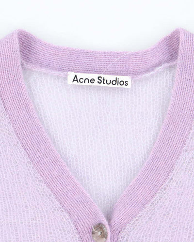 Acne Studios Mohair & Wool Blend Cardigan - L