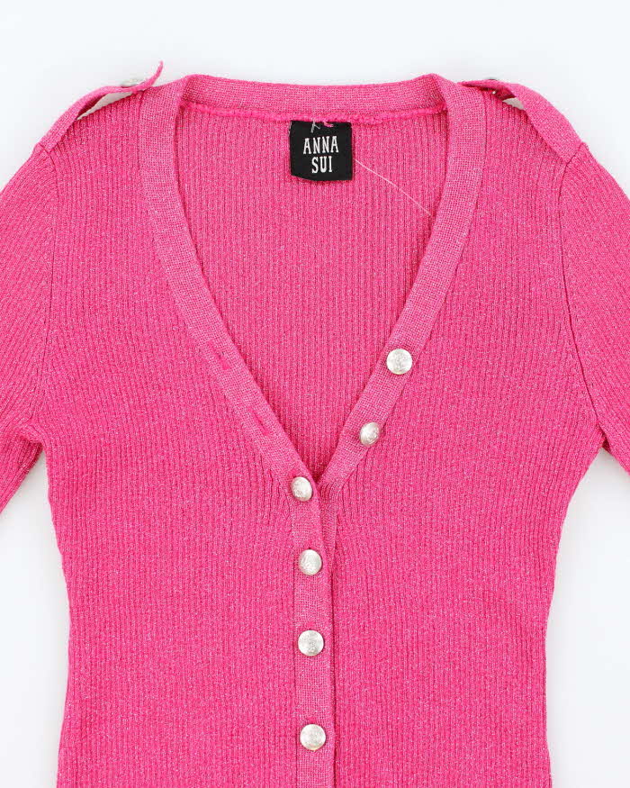 Vintage Anna Sui Glitter Cardigan - XS