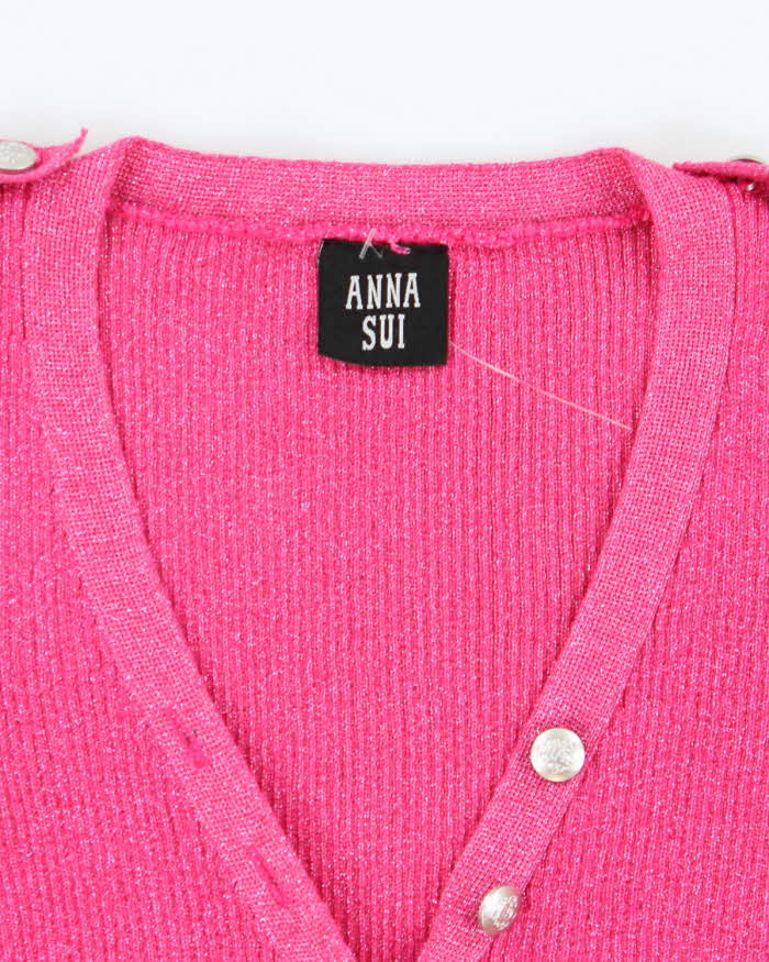 Vintage Anna Sui Glitter Cardigan - XS