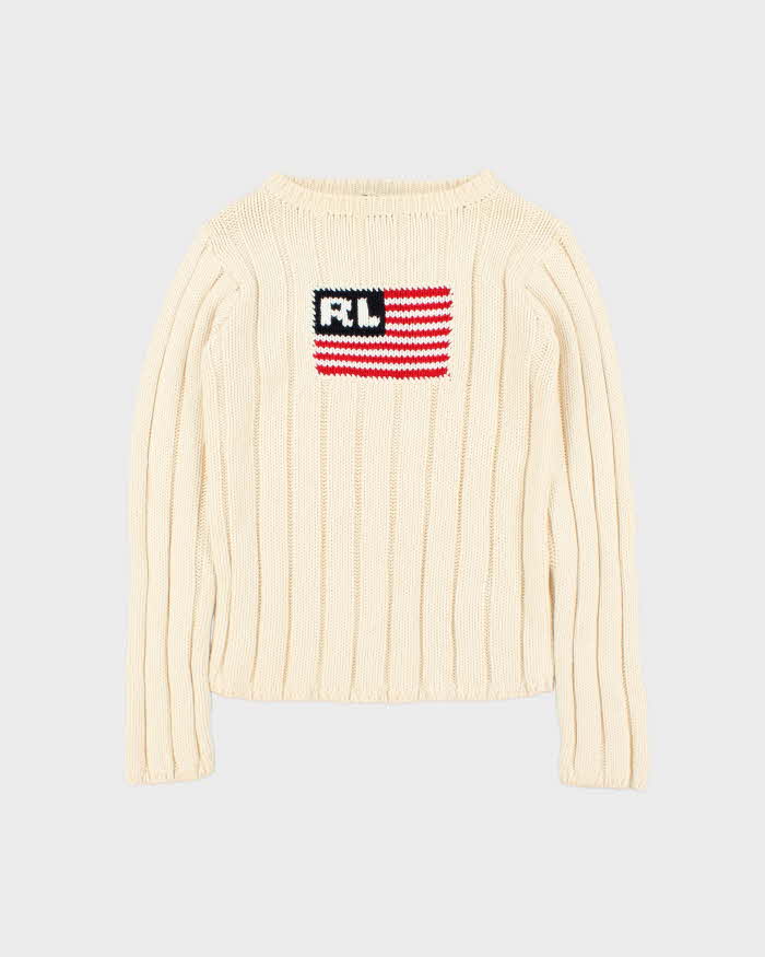 Vintage 90s Ralph Lauren Polo Jeans Knit Jumper - S