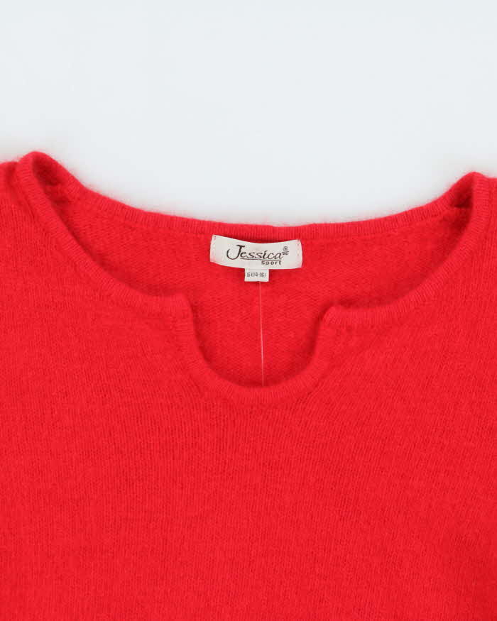Vintage 90s Jessica Angora & Wool Blend Jumper - M