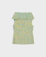 Vintage 90s 00s Chunky Roll Neck Sleeveless Jumper - S