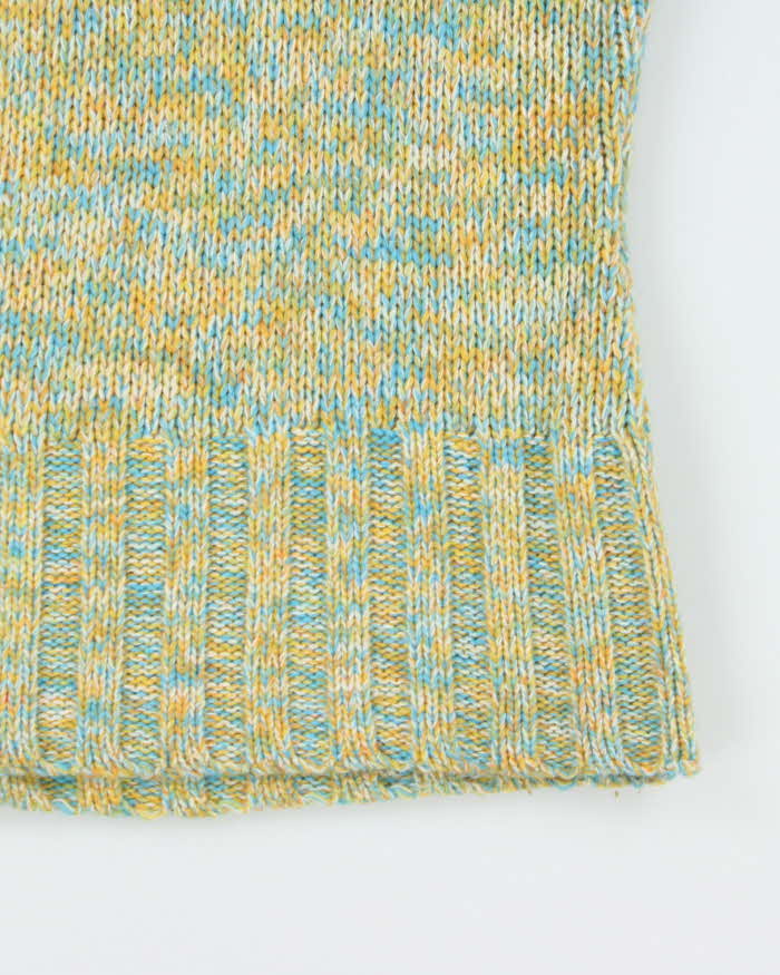 Vintage 90s 00s Chunky Roll Neck Sleeveless Jumper - S