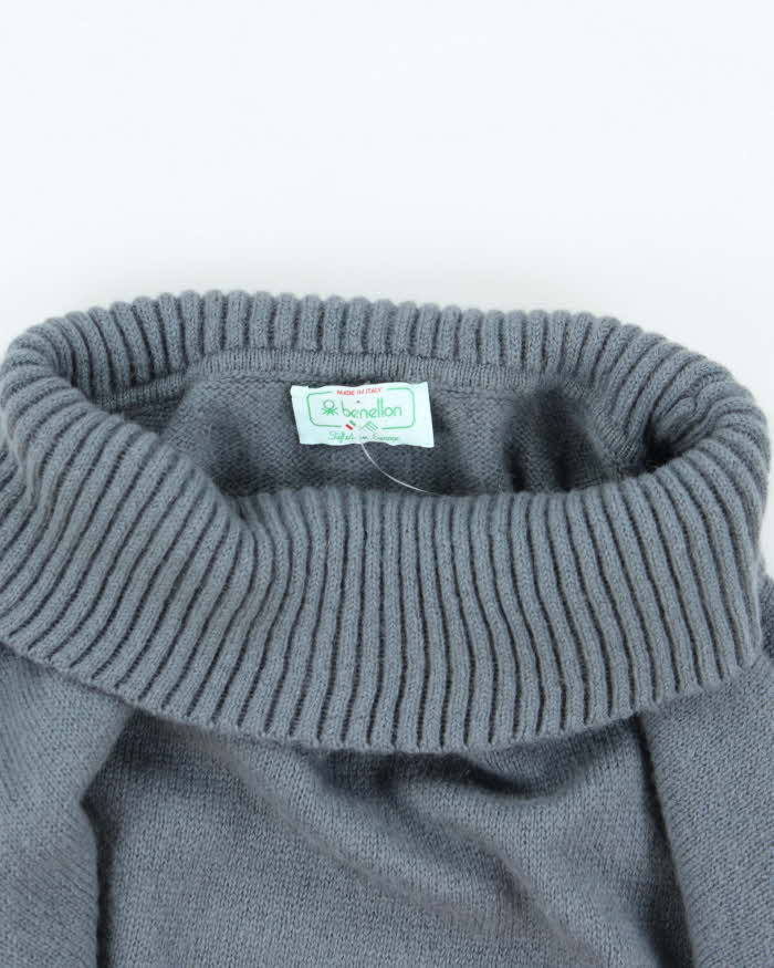 Deadstock Vintage 80s Benetton Mohair &amp; Wool Jumper - M