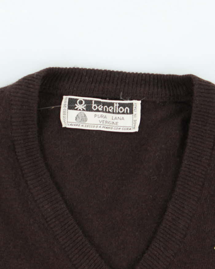 Deadstock Vintage 80s Benetton Wool Jumper - S