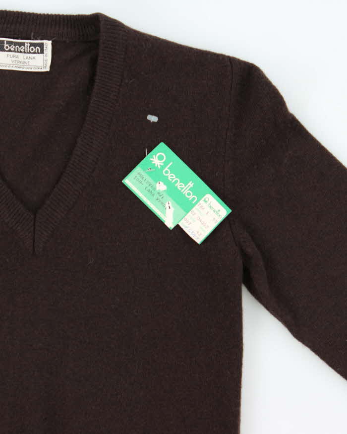 Deadstock Vintage 80s Benetton Wool Jumper - S