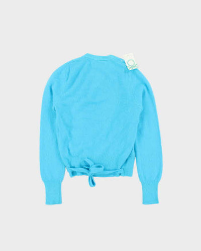 Deadstock Vintage 80s Benetton Wool Wrap Jumper - S