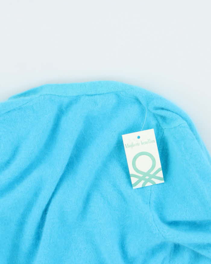 Deadstock Vintage 80s Benetton Wool Wrap Jumper - S