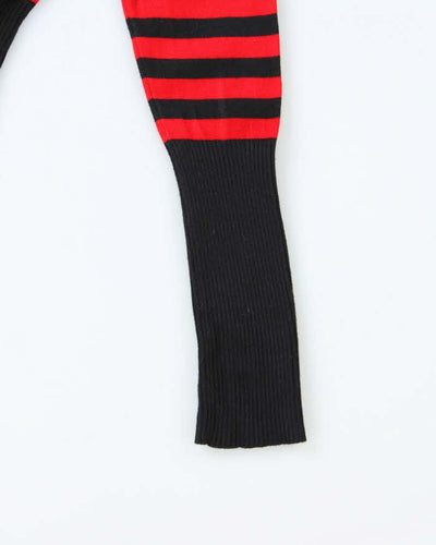 Vintage Y2k 00s Tropi Stripe Knit Jumper - XS