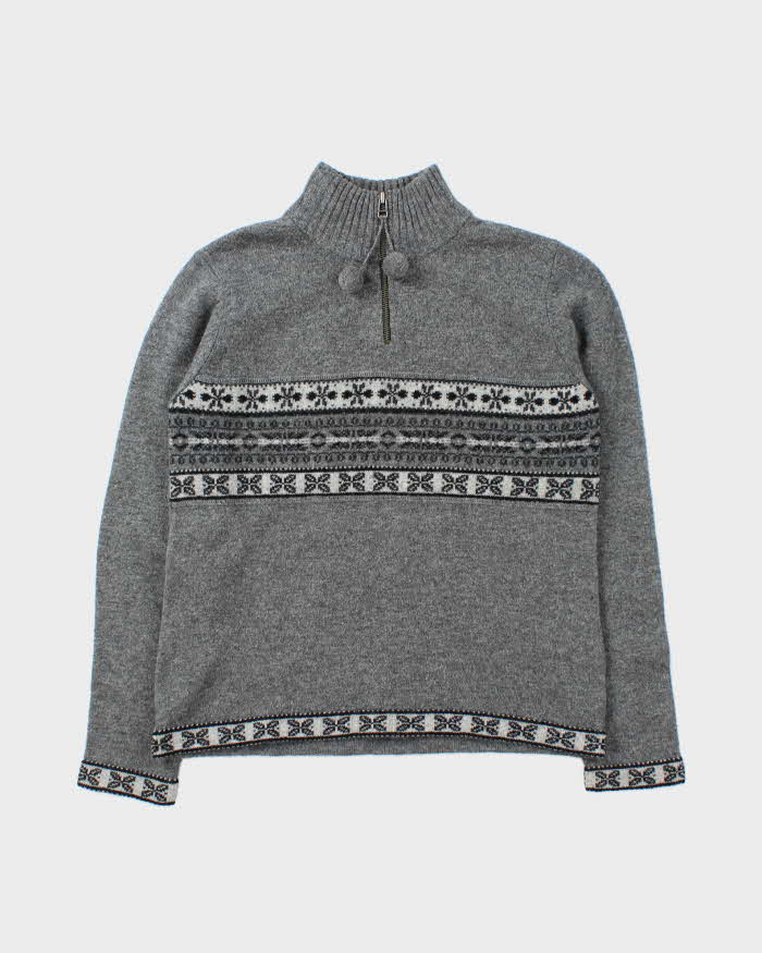 Vintage Eddie Bauer Wool Quarter-Zip Jumper - S
