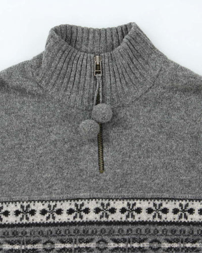 Vintage Eddie Bauer Wool Quarter-Zip Jumper - S