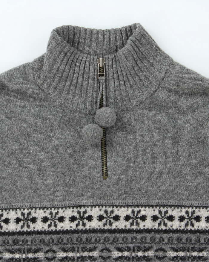 Vintage Eddie Bauer Wool Quarter-Zip Jumper - S