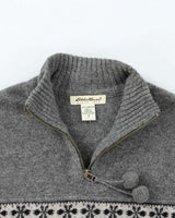 Vintage Eddie Bauer Wool Quarter-Zip Jumper - S