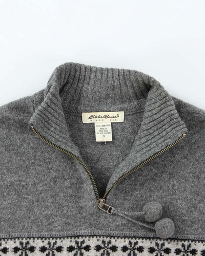 Vintage Eddie Bauer Wool Quarter-Zip Jumper - S