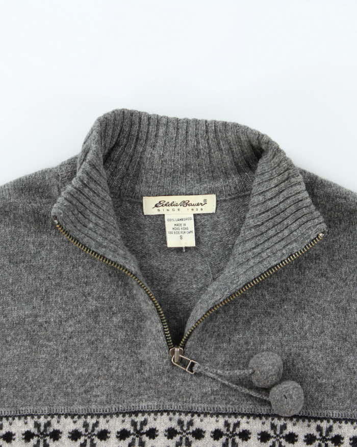 Vintage Eddie Bauer Wool Quarter-Zip Jumper - S