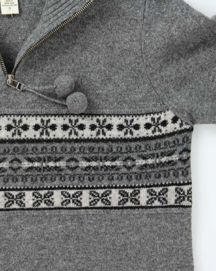 Vintage Eddie Bauer Wool Quarter-Zip Jumper - S
