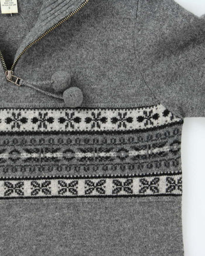 Vintage Eddie Bauer Wool Quarter-Zip Jumper - S