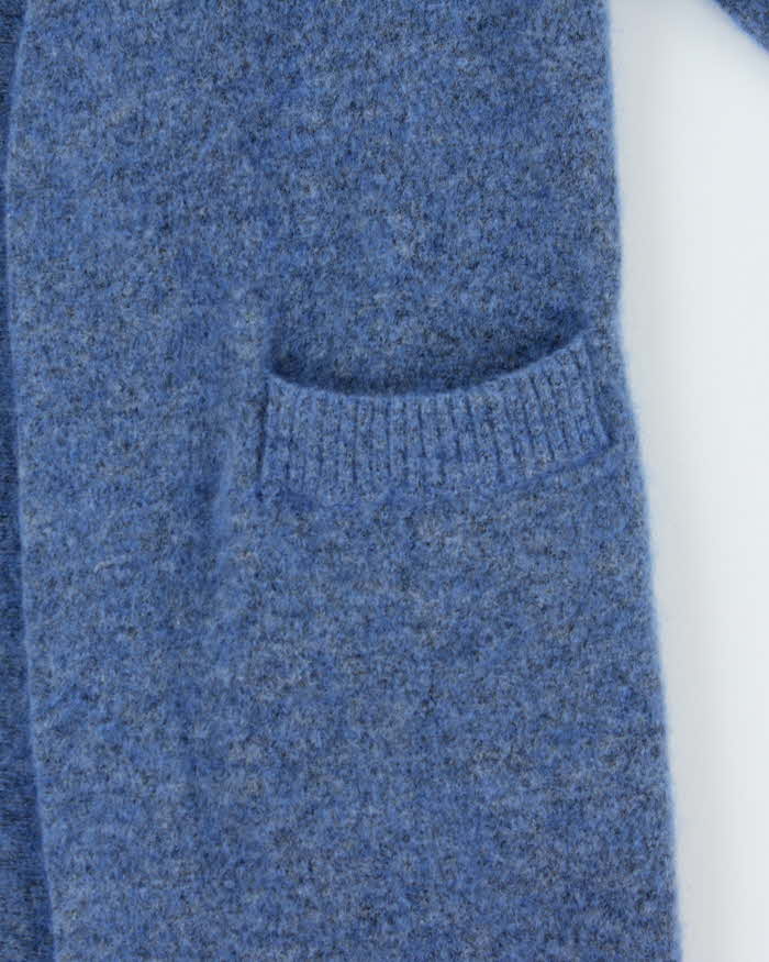 Acne Mohair &amp; Wool Oversized Blue Cardigan - XS
