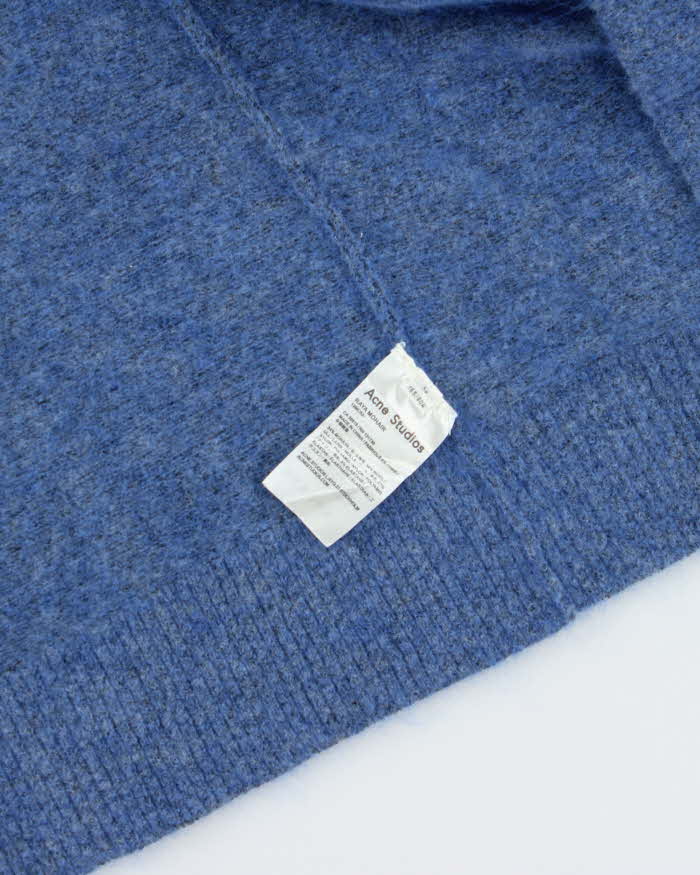 Acne Mohair &amp; Wool Oversized Blue Cardigan - XS